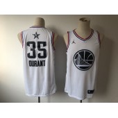 Golden State Warriors #35 Kevin Durant White 2019 NBA All-Star Game Jordan Brand Swingman Jersey