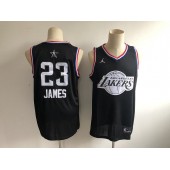 Los Angeles Lakers #23 Lebron James Black 2019 NBA All-Star Game Jordan Brand Swingman Jersey