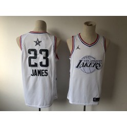 Los Angeles Lakers #23 Lebron James White 2019 NBA All-Star Game Jordan Brand Swingman Jersey