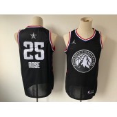 Minnesota Timberwolves #25 Derrick Rose Black 2019 NBA All-Star Game Jordan Brand Swingman Jersey