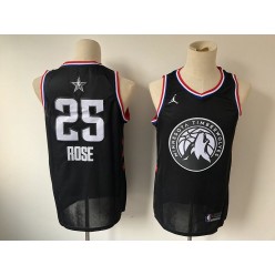 Minnesota Timberwolves #25 Derrick Rose Black 2019 NBA All-Star Game Jordan Brand Swingman Jersey