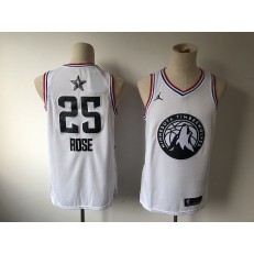 Minnesota Timberwolves #25 Derrick Rose White 2019 NBA All-Star Game Jordan Brand Swingman Jersey