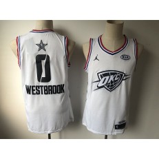 Oklahoma City Thunder #0 Russell Westbrook White 2019 NBA All-Star Game Jordan Brand Swingman Jersey