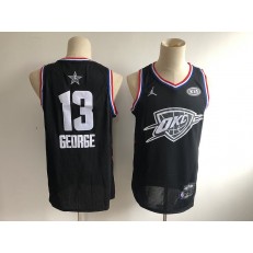 Oklahoma City Thunder #13 Paul George Black 2019 NBA All-Star Game Jordan Brand Swingman Jersey
