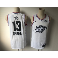 Oklahoma City Thunder #13 Paul George White 2019 NBA All-Star Game Jordan Brand Swingman Jersey
