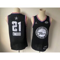 Philadelphia 76ers #21 Joel Embiid Black 2019 NBA All-Star Game Jordan Brand Swingman Jersey