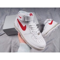 NIKE AIR FORCE 1 MID WHITE RED 315699-003