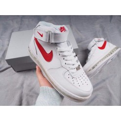 NIKE AIR FORCE 1 MID WHITE RED 315699-003