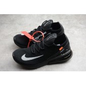 OFF-WHITE X NIKE AIR MAX 270 FLYKNIT BLACK AH6789-011