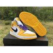 AIR JORDAN 1 MID GS SE LAKERS 852542-700