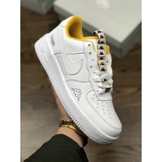 KAPPA x NIKE AIR FORCE 1 LOW 07 WHITE YELLOW AQ6788-013