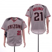 MLB Arizona Diamondbacks #21 Zack Greinke Gray Flexbase Jersey