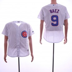 MLB Chicago Cubs #9 Javiers Baez White Cool Base Jersey