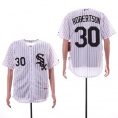 MLB Chicago White Sox #30 David Robertson White Cool Base Jersey