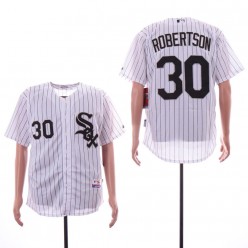 MLB Chicago White Sox #30 David Robertson White Cool Base Jersey