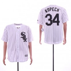 MLB Chicago White Sox #34 Michael Kopech White Cool Base Jersey