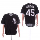 MLB Chicago White Sox #45 Michael Jordan Black Cool Base Jersey