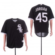 MLB Chicago White Sox #45 Michael Jordan Black Cool Base Jersey