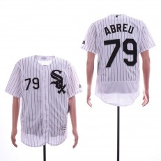 MLB Chicago White Sox #79 Jose Abreu White Flexbase Jersey