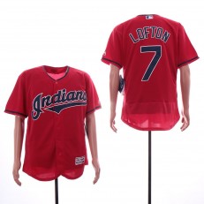 MLB Cleveland Indians #7 Kenny Lofton Red Flexbase Jersey