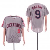 MLB Cleveland Indians #9 Carlos Baerga Gray Turn Back The Clock Jersey