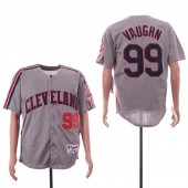 MLB Cleveland Indians #99 Ricky Vaughn Gray Turn Back The Clock Jersey