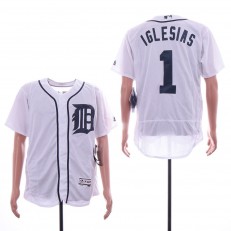 MLB Detroit Tigers #1 Jose Iglesias White Flexbase Jersey