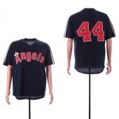 MLB Los Angeles Angels #44 Reggie Jackson Navy BP Mesh Jersey
