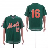 MLB New York Mets #16 Dwight Gooden Green Mesh Throwback Jersey