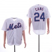 MLB New York Mets #24 Robinson Cano White Cool Base Jersey