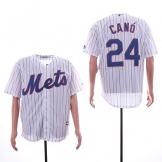 MLB New York Mets #24 Robinson Cano White Cool Base Jersey