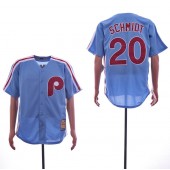 MLB Philadelphia Phillies #20 Mike Schmidt Light Blue Alternate Cooperstown Collection Jersey