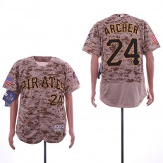 MLB Pittsburgh Pirates #24 Chris Archer Camo Flexbase Jersey