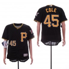 MLB Pittsburgh Pirates #45 Gerrit Cole Black Flexbase Jersey