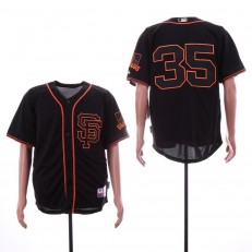 MLB San Francisco Giants #35 Brandon Carwford Black Alternate Cool Base Jersey