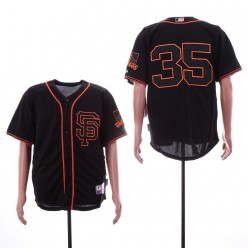 MLB San Francisco Giants #35 Brandon Carwford Black Alternate Cool Base Jersey