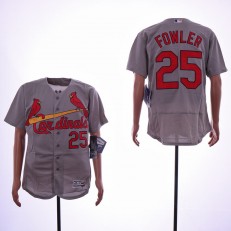 MLB St. Louis Cardinals #25 Dexter Fowler Gray Flexbase Jersey
