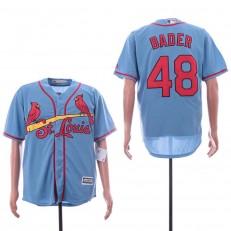 MLB St. Louis Cardinals #48 Harrison Bader Light Blue Cool Base Jersey