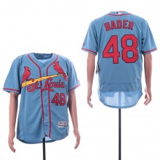 MLB St. Louis Cardinals #48 Harrison Bader Light Blue Flexbase Jersey