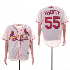 MLB St. Louis Cardinals #55 Stephen Piscotty Cream Cool Base Jersey