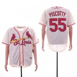 MLB St. Louis Cardinals #55 Stephen Piscotty Cream Cool Base Jersey