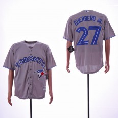 MLB Toronto Blue Jays #27 Vladimir Guerrero Jr. Gray Cool Base Jersey