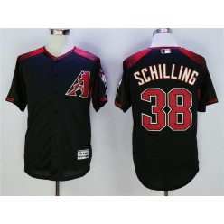 MLB Arizona Diamondbacks 38 Curt Schilling Black Flexbase Men Jersey