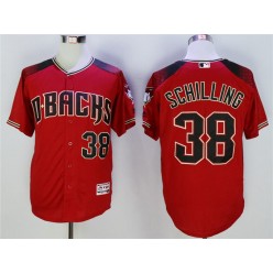 MLB Arizona Diamondbacks 38 Curt Schilling Red Flexbase Men Jersey