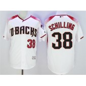 MLB Arizona Diamondbacks 38 Curt Schilling White Flexbase Men Jersey