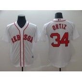 MLB Boston Red Sox 34 David Ortiz White Cool Base Men Jersey