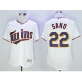 MLB Minnesota Twins 22 Miguel Sano White Flexbase Men Jersey