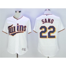MLB Minnesota Twins 22 Miguel Sano White Flexbase Men Jersey