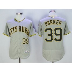 MLB Pittsburgh Pirates 39 Dave Parker Grey Flexbase Men Jersey