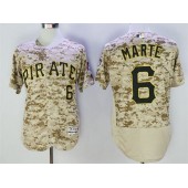MLB Pittsburgh Pirates 6 Starling Marte Camo Flexbase Men Jersey
